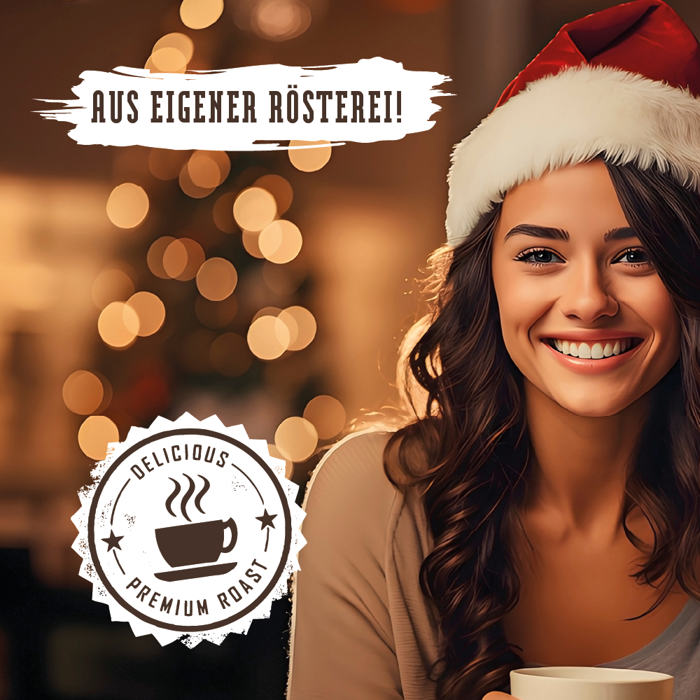 WEIHNACHTSSET KAFFEE “AROMATISIERT” | GOURMET KAFFEEBOHNEN | 3X100G | KAFFEESET